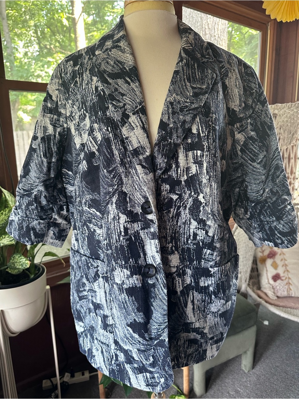 Coldwater Creek Navy Lined Jacket